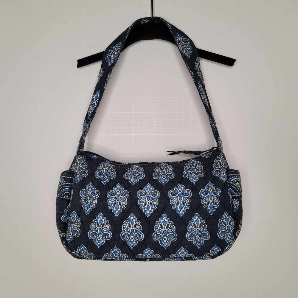 Vera Bradley Blue, White, Black Paisley Purse